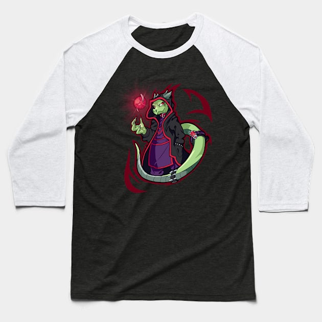 Kobold Wizard Baseball T-Shirt by kizupoko